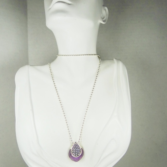 LAGOS Maya Caviar Sterling & Charoite Pendant Necklace - Picture 10 of 10